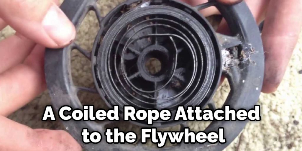 A Coiled Rope Attached to the Flywheel