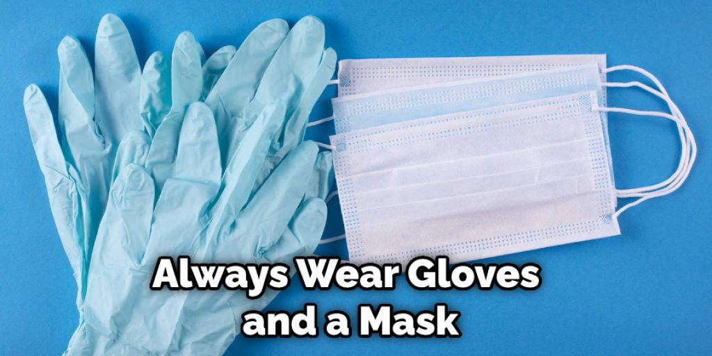 Always Wear Gloves and a Mask