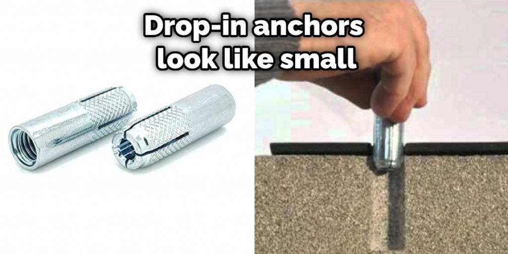 Drop-in anchors look like small