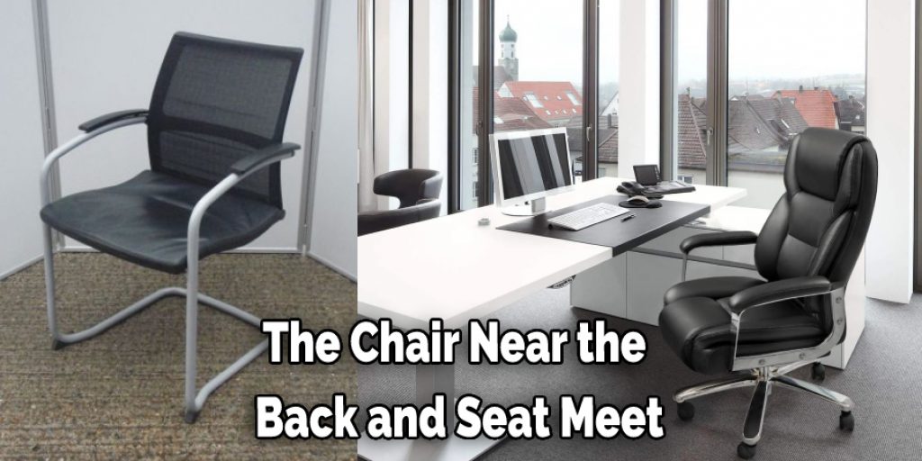 The Chair Near the  Back and Seat Meet