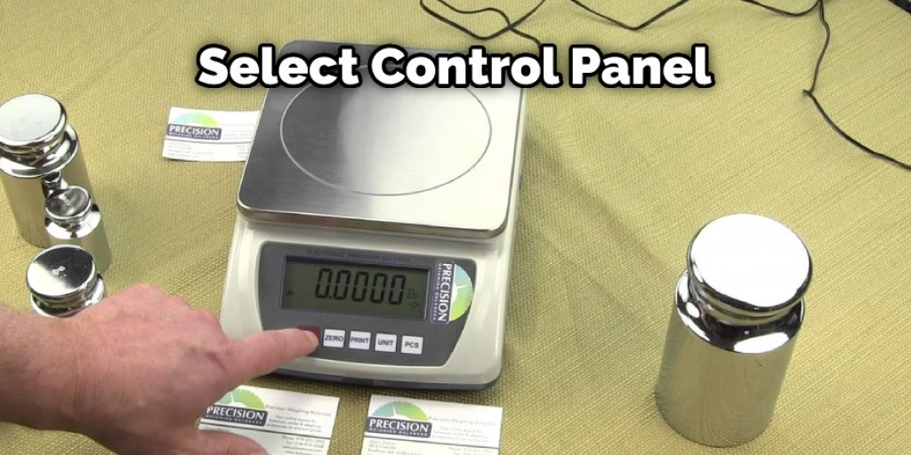 Select Control Panel
