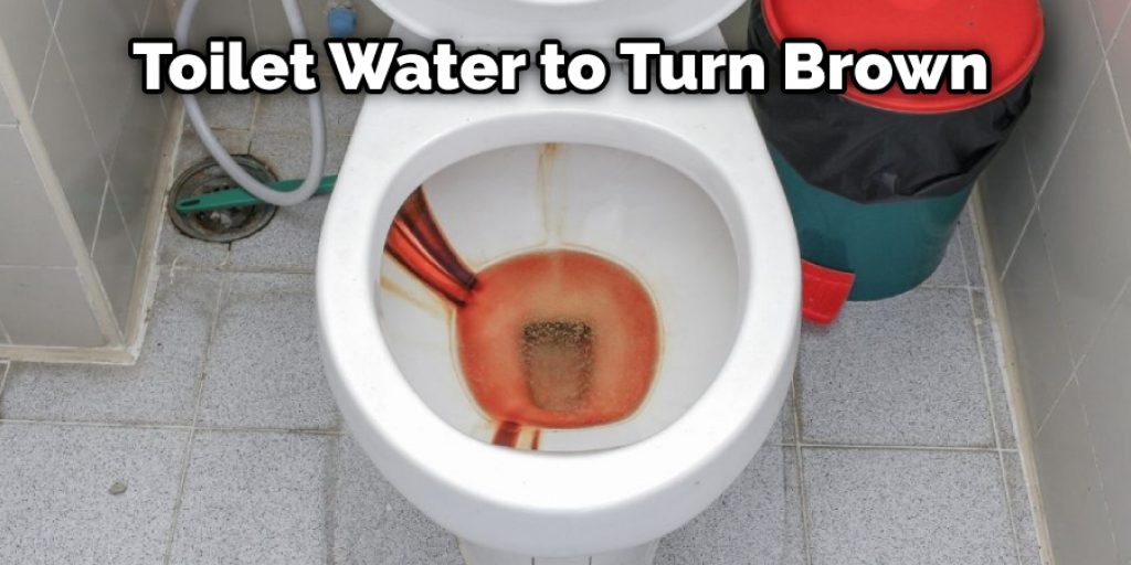 Toilet Water to Turn Brown