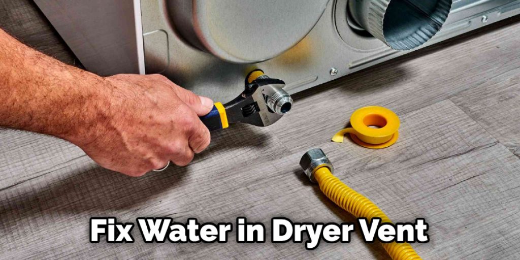 Fix Water in Dryer Vent