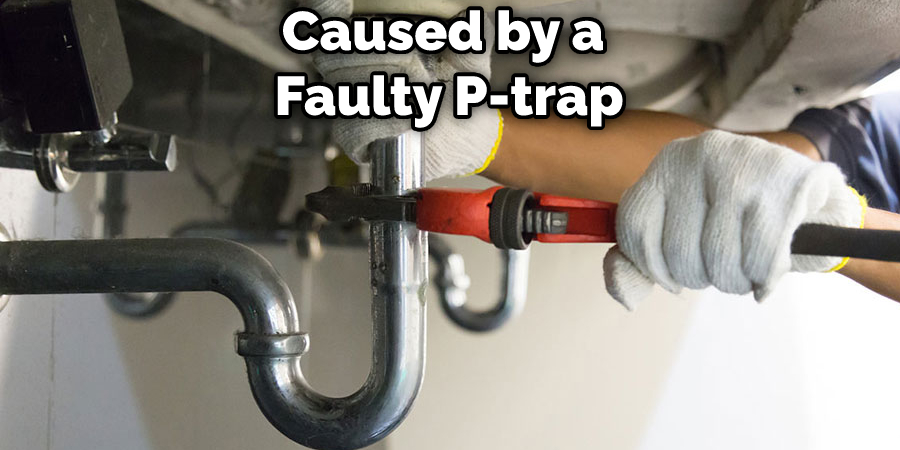 Caused by a  Faulty P-trap
