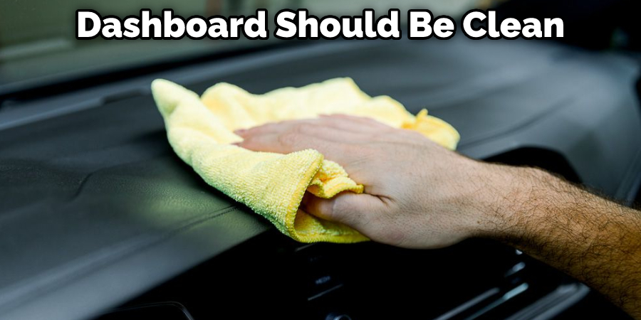 Dashboard Should Be Clean