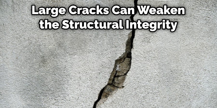 Large Cracks Can Weaken the Structural Integrity
