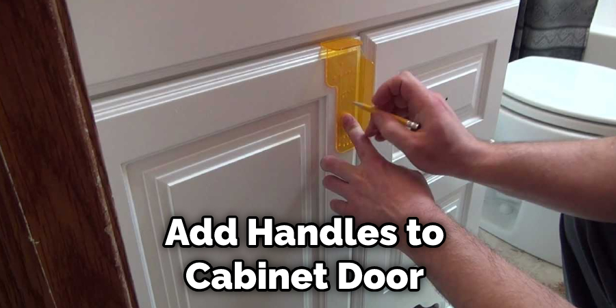 Add Handles to Cabinet Door