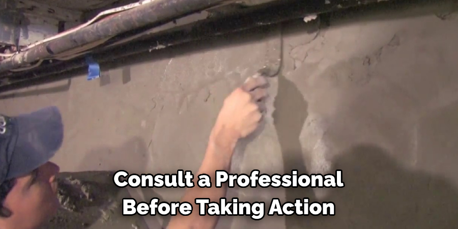 Consult a Professional Before Taking Action