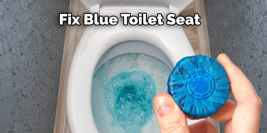 Fix Blue Toilet Seat
