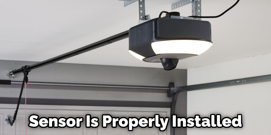 Sensor Is Properly Installed