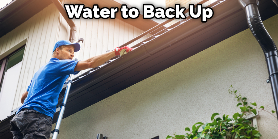 Water to Back Up
