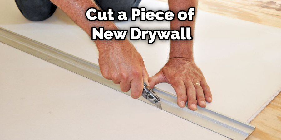 Cut a Piece of  New Drywall