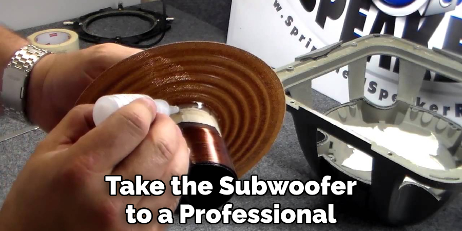 Take the Subwoofer to a Professional