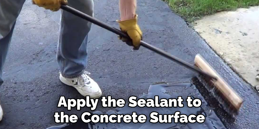 Apply the Sealant to the Concrete Surface