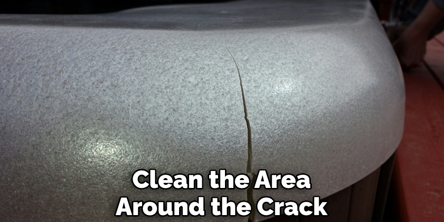 Clean the Area Around the Crack
