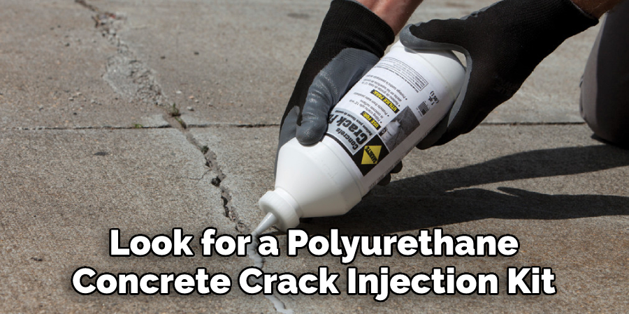 Look for a Polyurethane Concrete Crack Injection Kit
