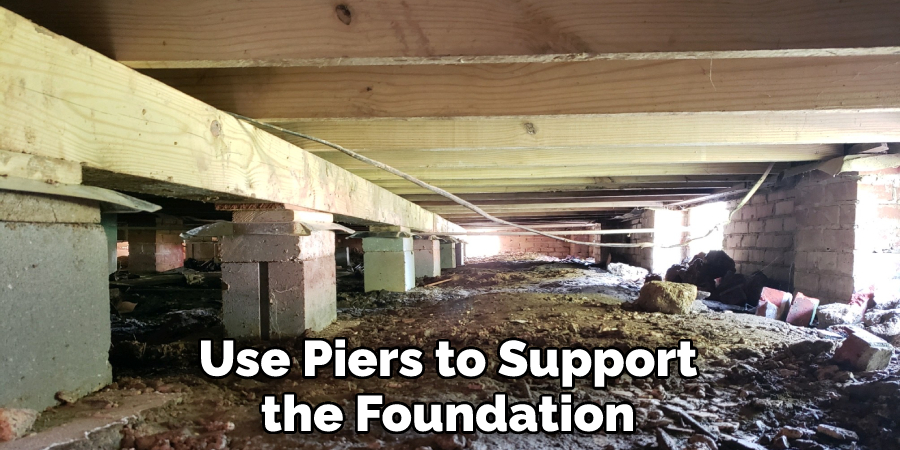 Use Piers to Support the Foundation