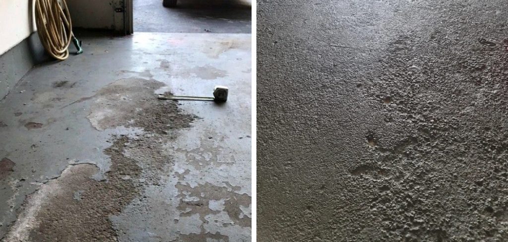 How to Fix a Pitted Garage Floor