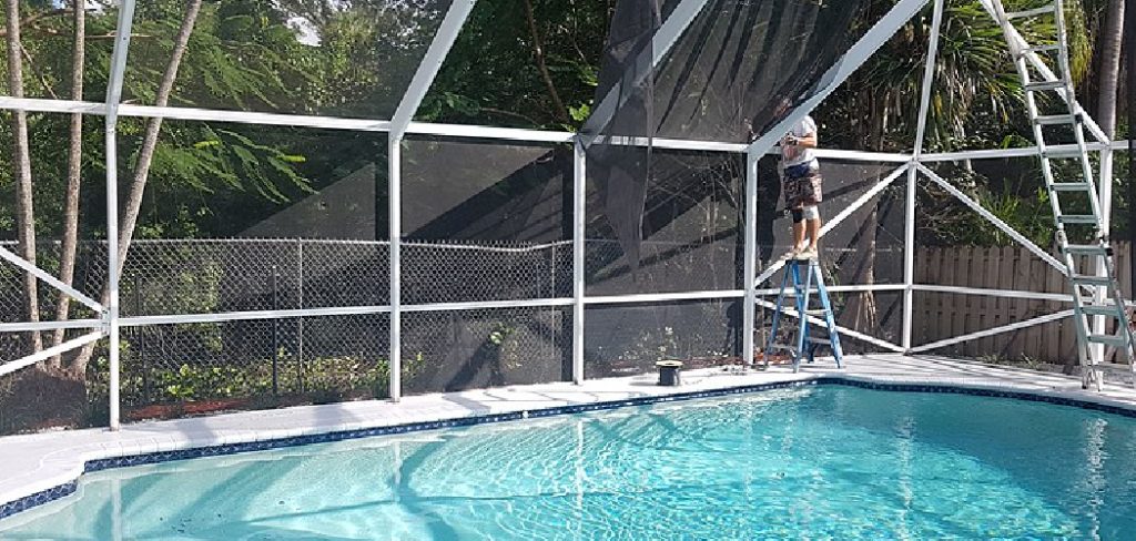 How to Fix a Pool Screen