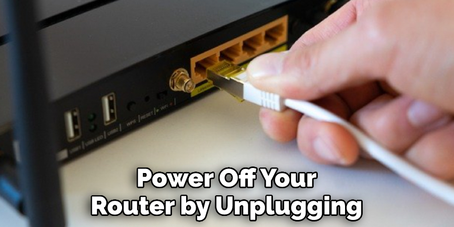 Power Off Your Router by Unplugging