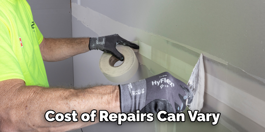 Cost of Repairs Can Vary