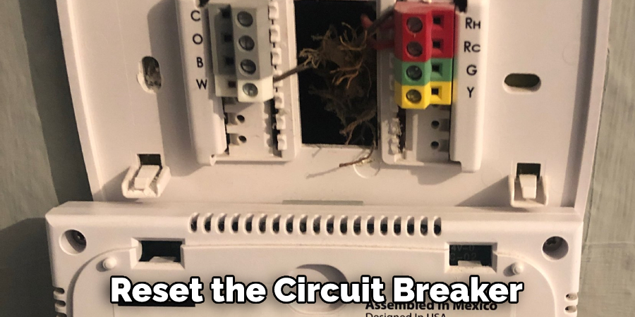 Reset the Circuit Breaker