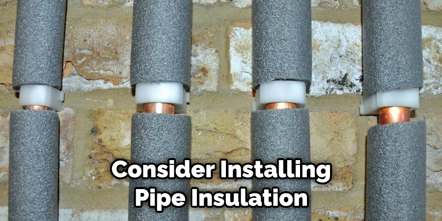 Consider Installing Pipe Insulation