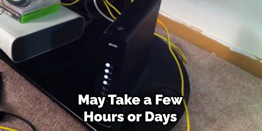 May Take a Few Hours or Days