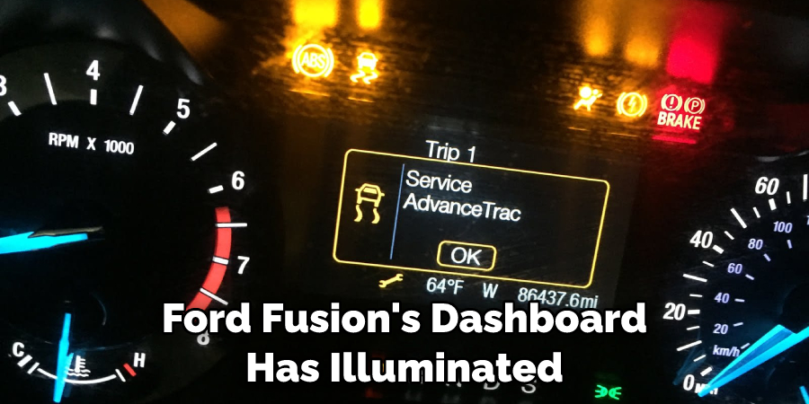 Ford Fusion's Dashboard Has Illuminated