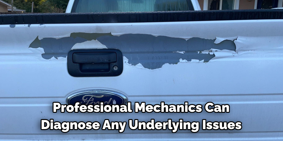 Professional Mechanics Can 
Diagnose Any Underlying Issues