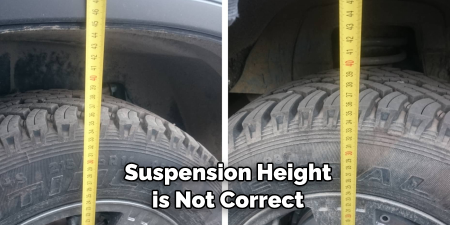 Suspension Height is Not Correct
