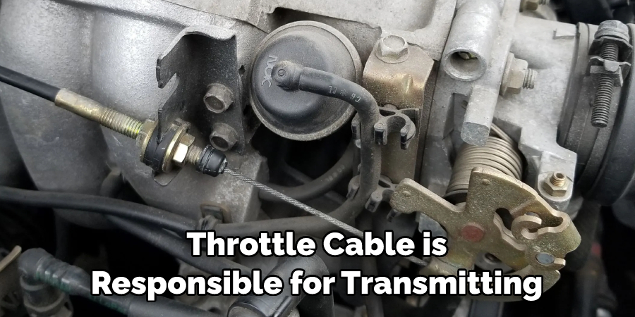 Throttle Cable is Responsible for Transmitting