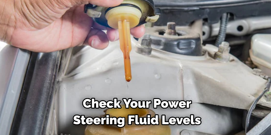 check your power steering fluid levels