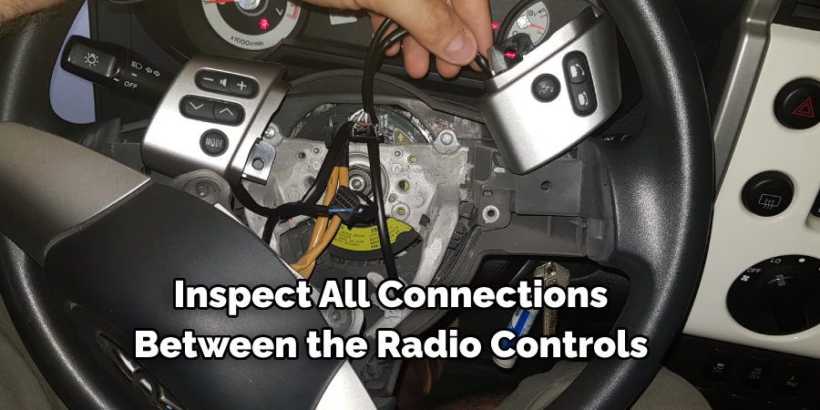 Inspect All Connections 
Between the Radio Controls