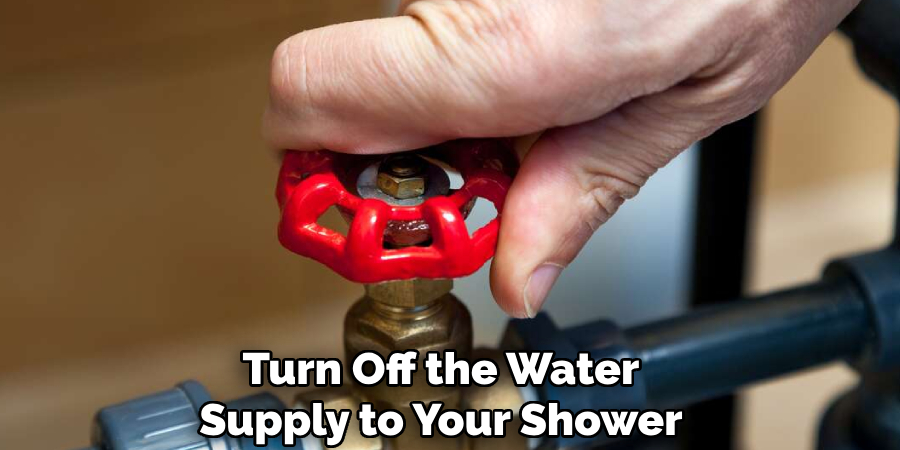 Turn Off the Water Supply to Your Shower