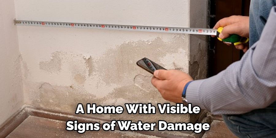 A Home With Visible 
Signs of Water Damage