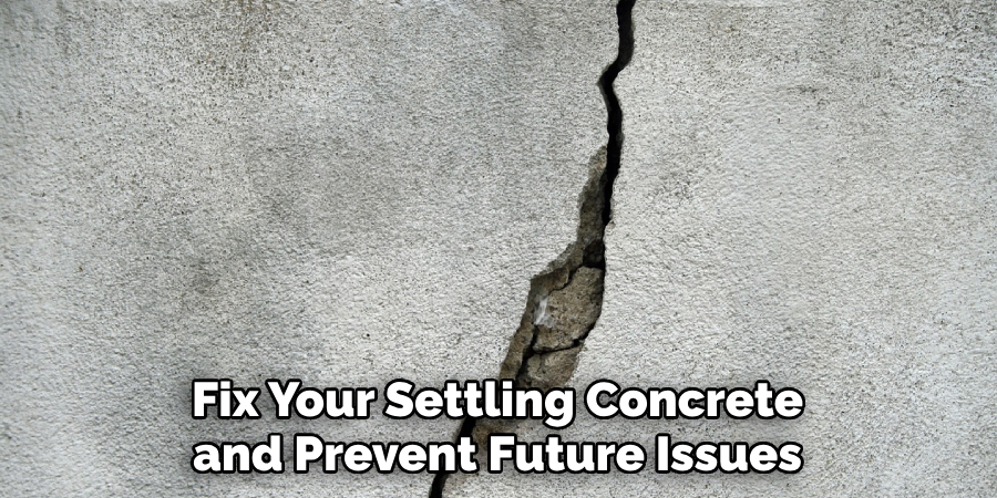 Fix Your Settling Concrete and Prevent Future Issues
