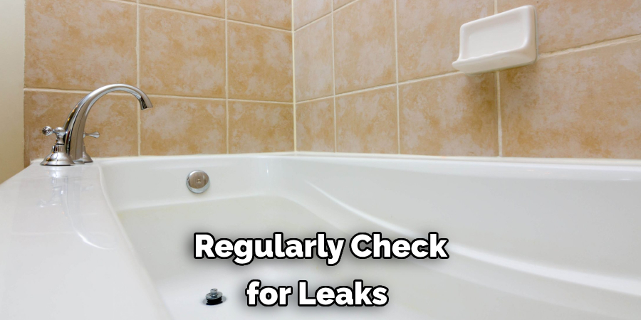 Regularly Check for Leaks 