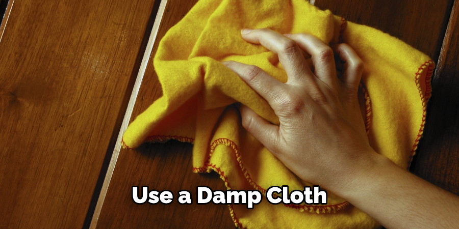 Use a Damp Cloth