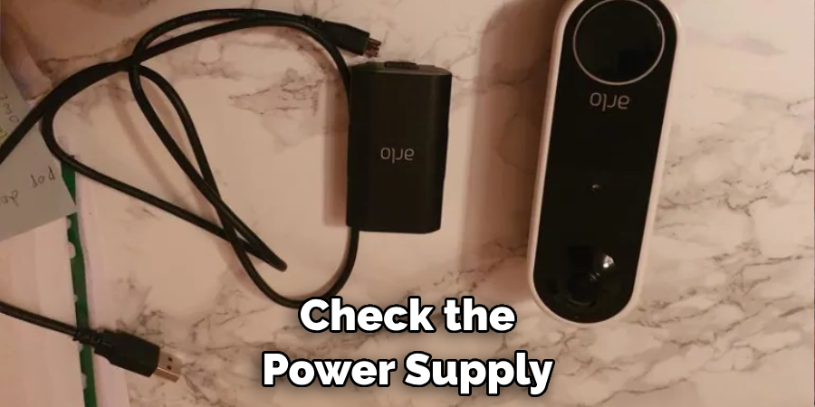 Check the Power Supply