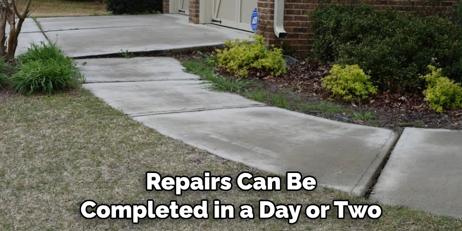 Repairs Can Be Completed in a Day or Two