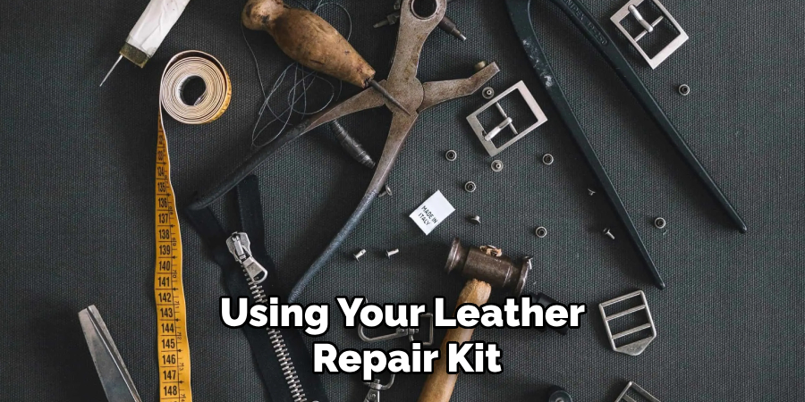 Using Your Leather Repair Kit