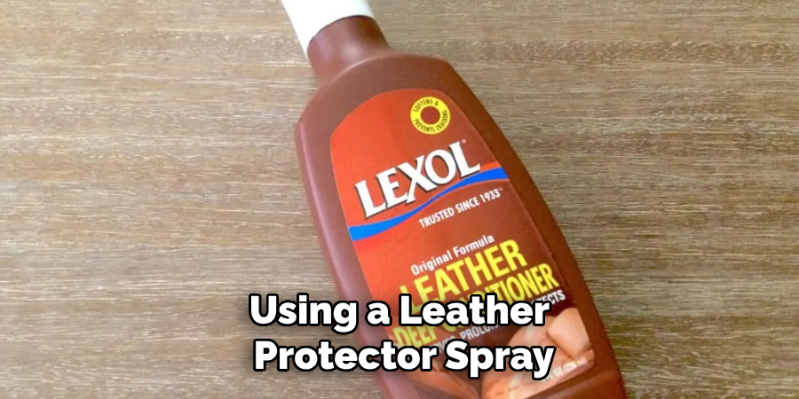 Using a Leather Protector Spray