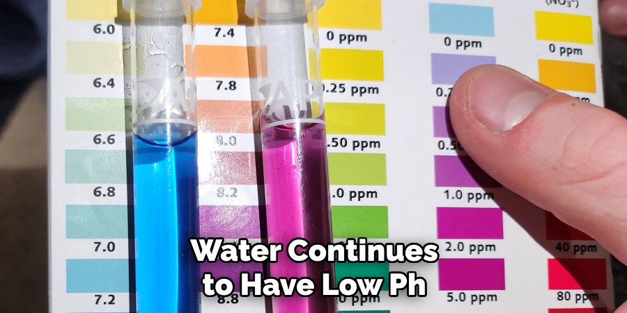 Water Continues to Have Low Ph