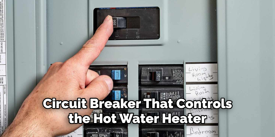 Circuit Breaker That Controls the Hot Water Heater