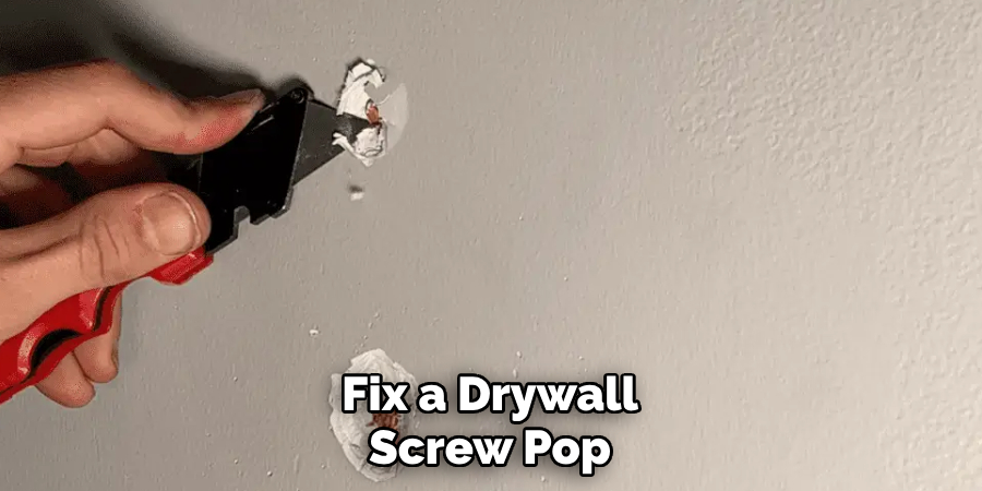 Fix a Drywall Screw Pop