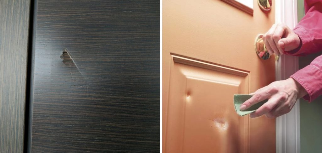 How to Fix a Dent in a Wood Door