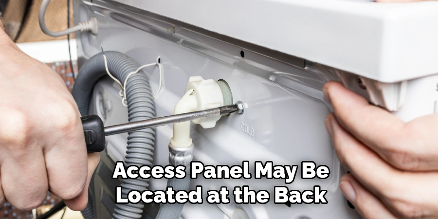 Access Panel May Be
Located at the Back