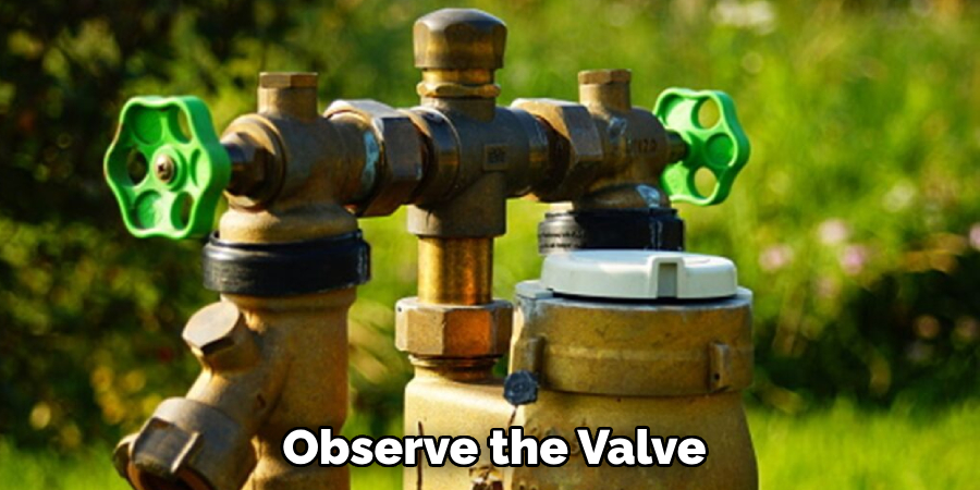 Observe the Valve