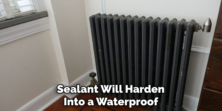 Sealant Will Harden <br>Into a Waterproof 